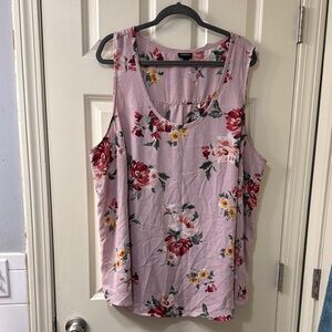 Torrid Red and Pink Relaxed Sleeveless Tank Top